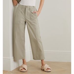 NWT Agolde Daria Utility Pant Trouser High Rise Ankle Lightweight Neutral sz 26